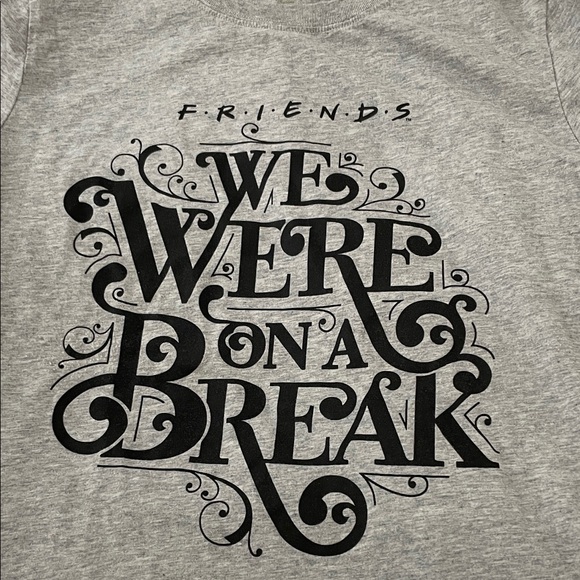 FRIENDS Heather Gray Short Sleeve Tee - Picture 2 of 3